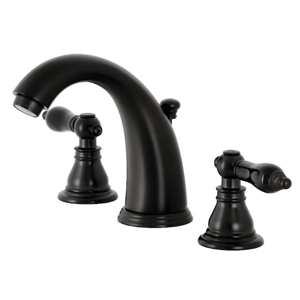 KB980AKL Duchess Widespread Bathroom Faucet W/Plastic Pop-Up, Matte Blk